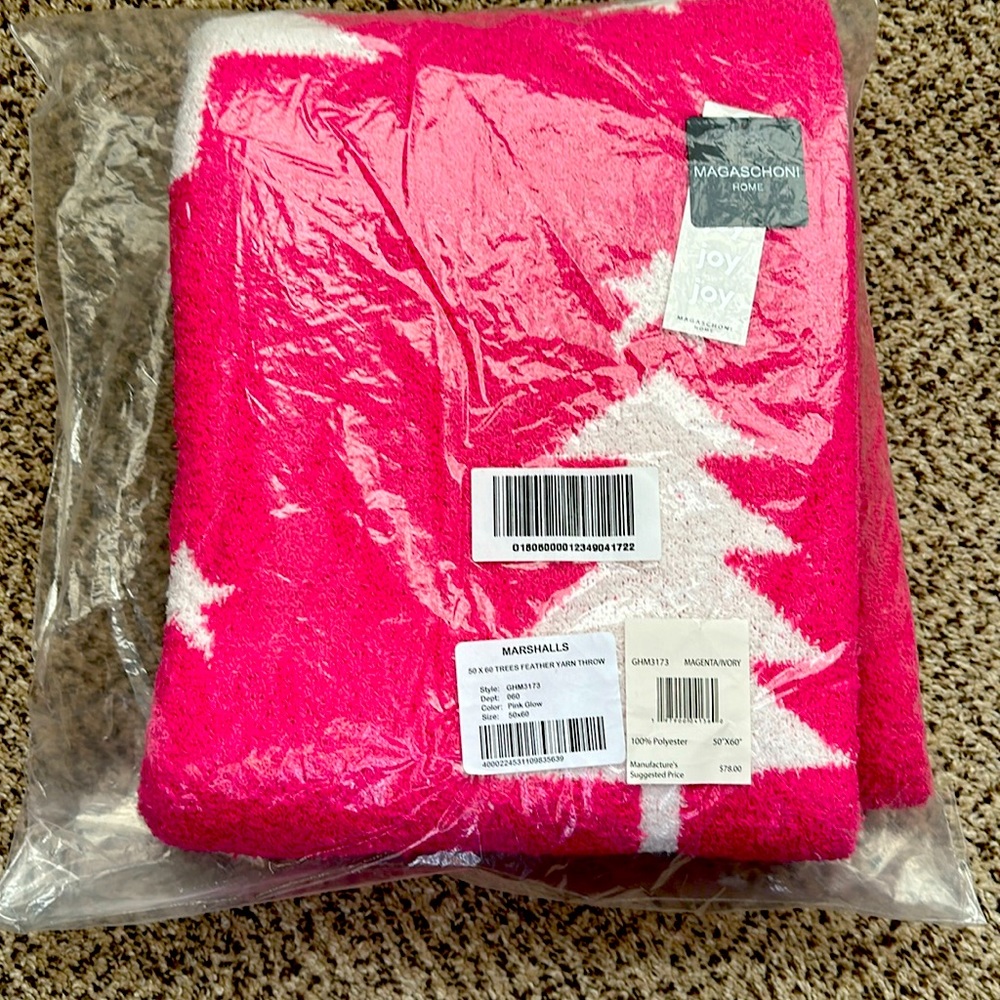 Viral Pink Christmas blanket
